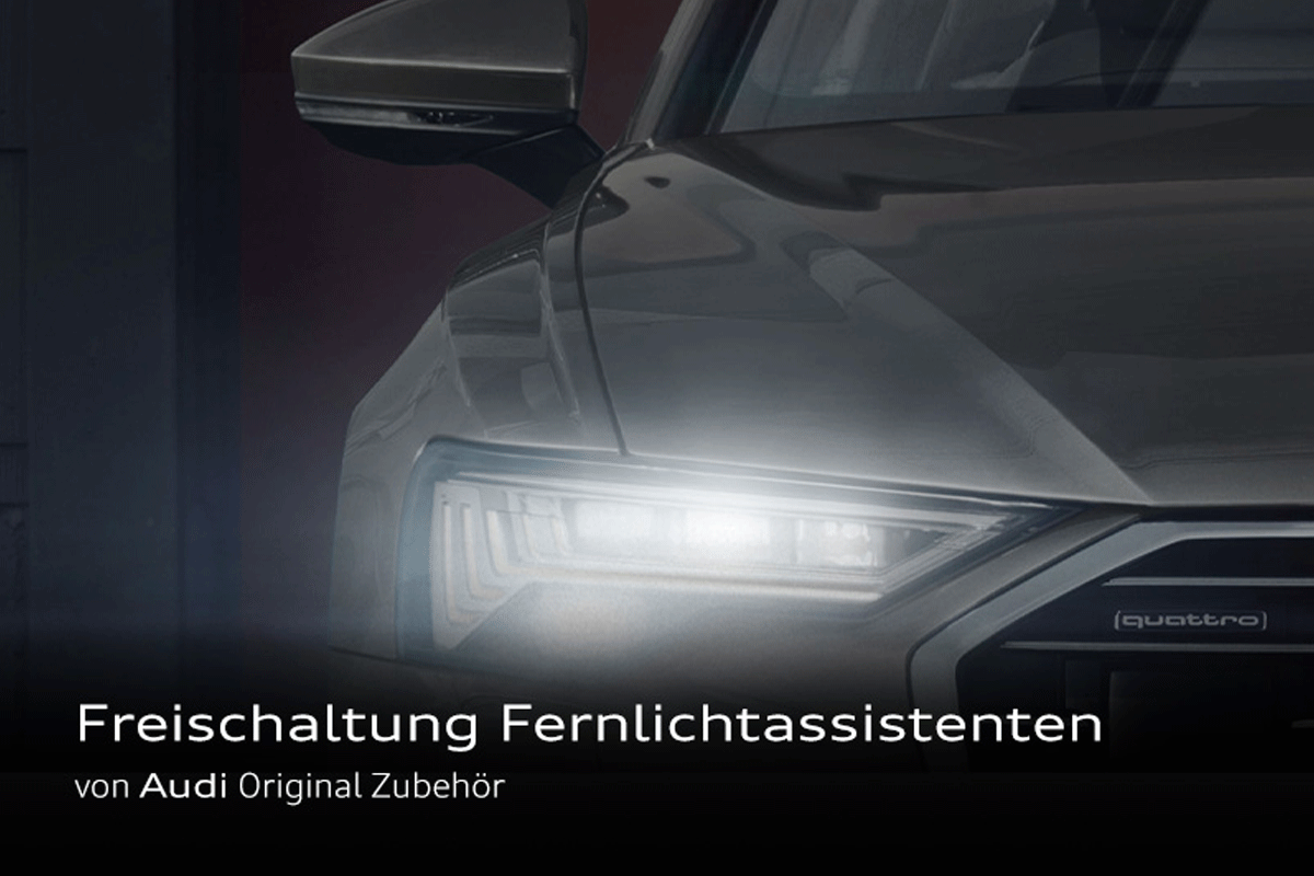 Audi Original Teile_Freischaltung Fernlichtassistenten