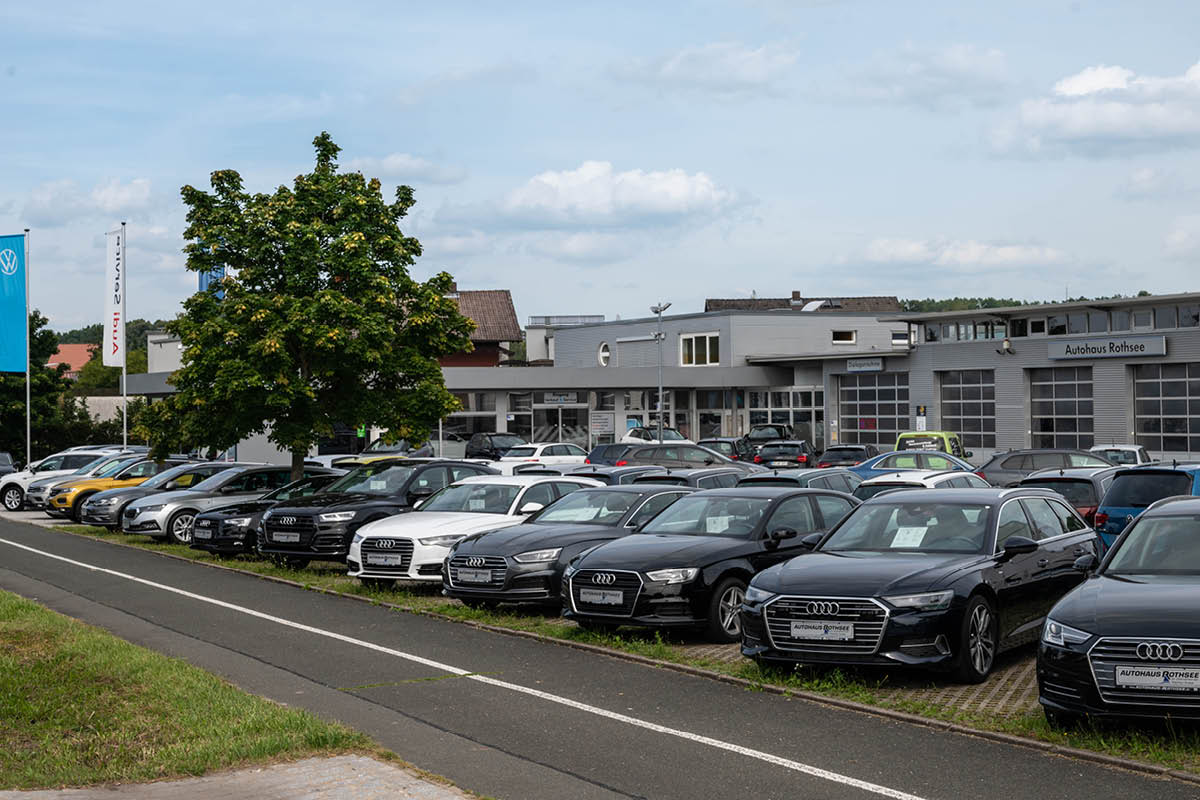 Blick auf unser Autohaus in Hilpoltstein.