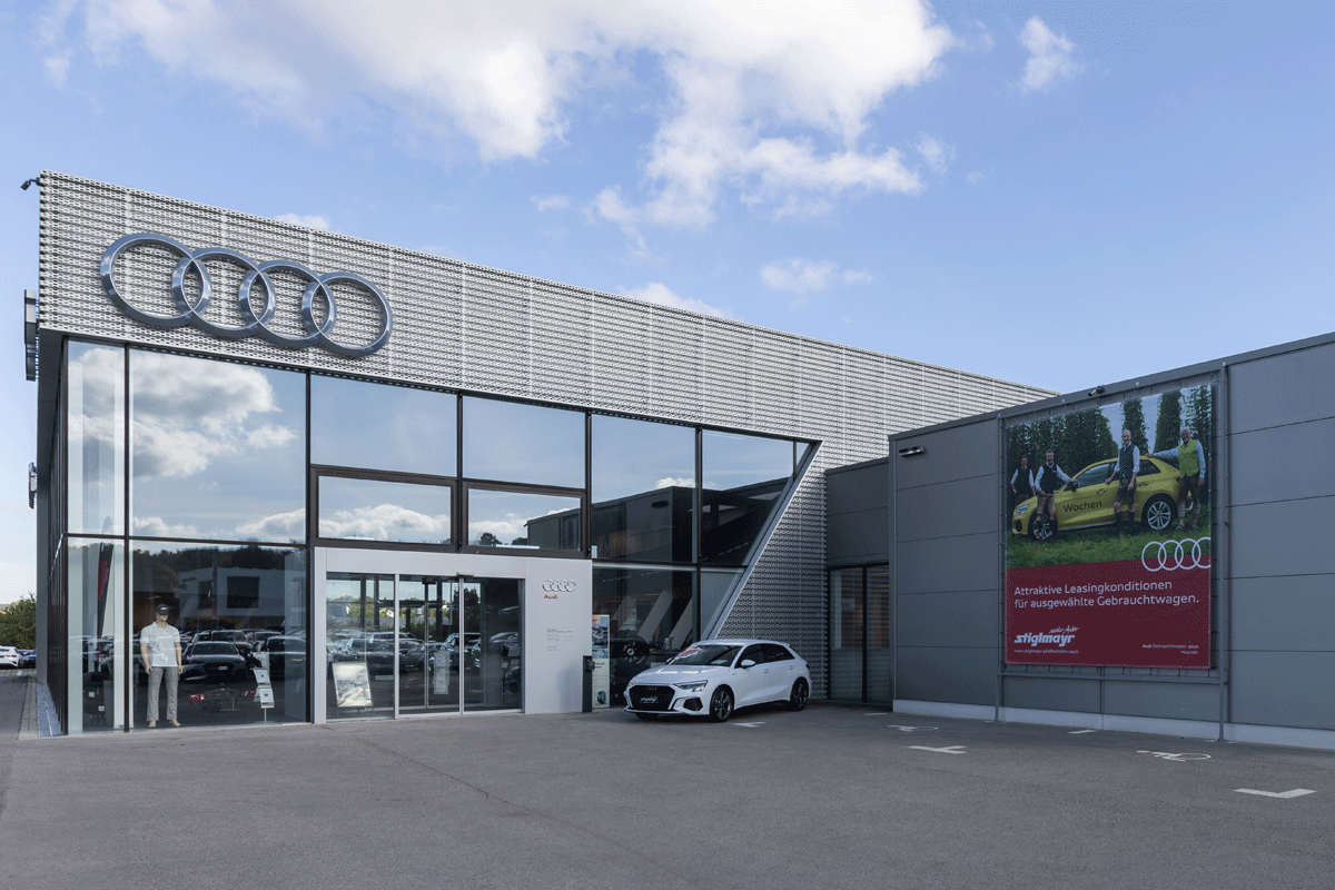 Außenansicht Audi Betrieb in Pfaffenhofen